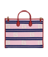 Sydney Striped Tote, back view